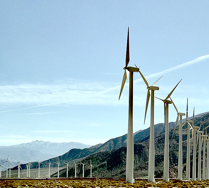 Windmills in the San Gorgonio Pass
